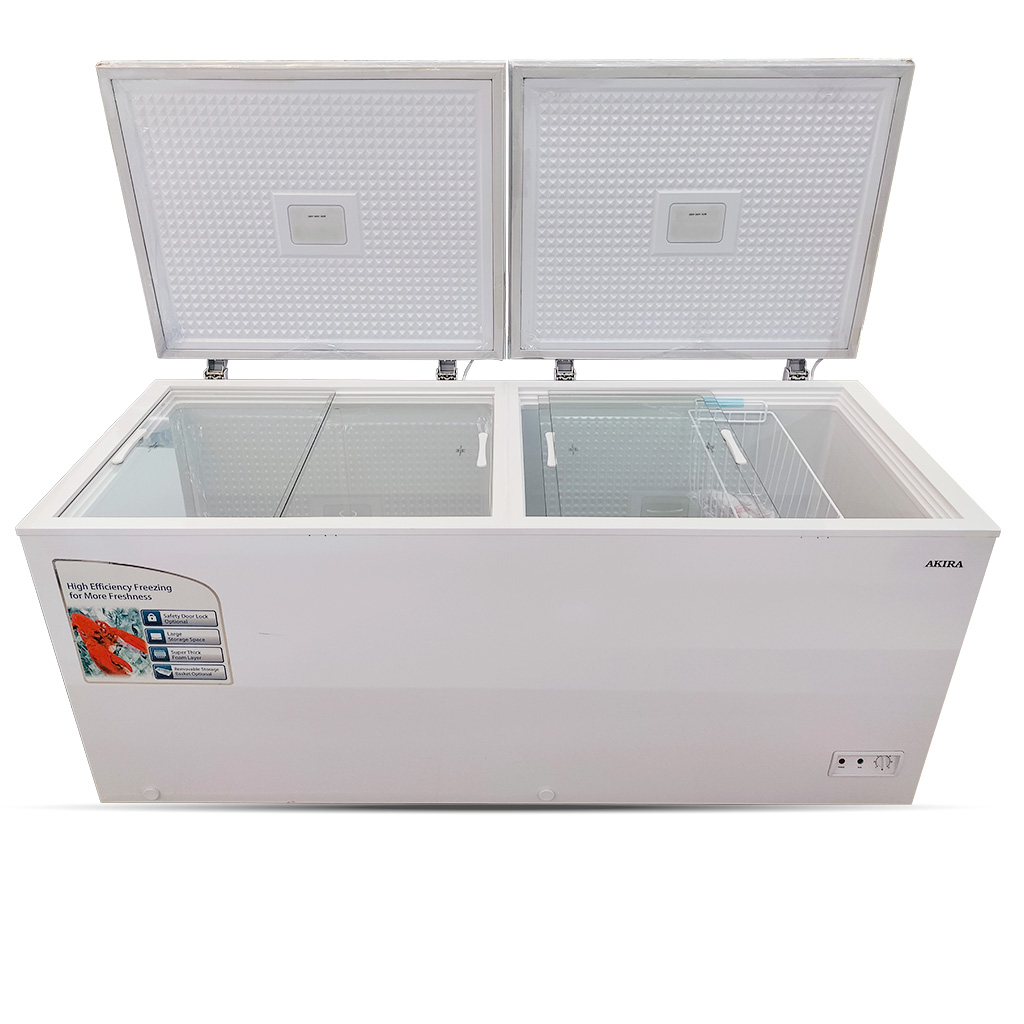 AKIRA FREEZER & COOLER 2DOORS N-528L - CF-D528SS - Sunsimexco Ltd