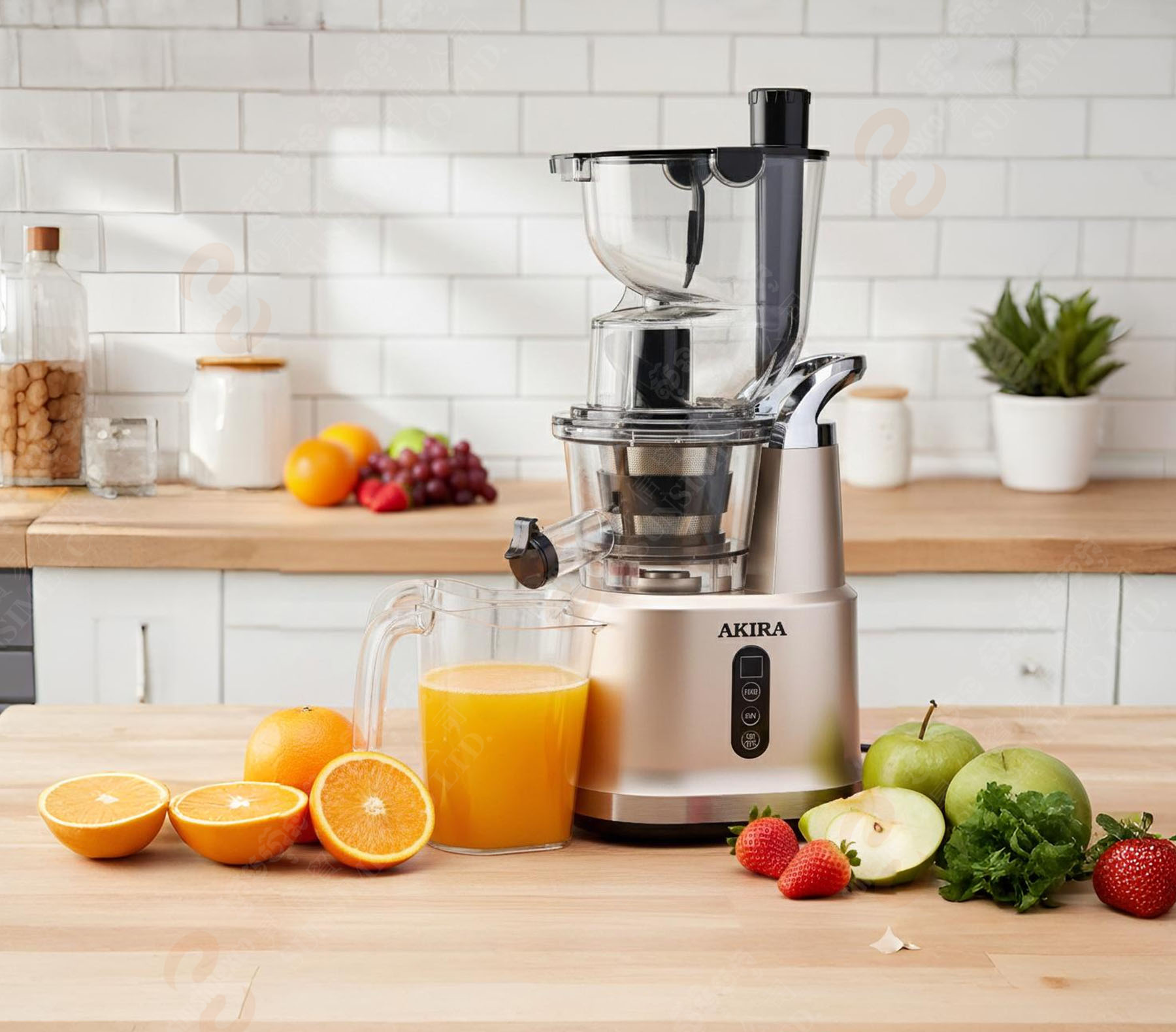AKIRA SLOW-JUICER BASIC-FUNCTION 200W 0.9L - JS-8824 - Sunsimexco Ltd